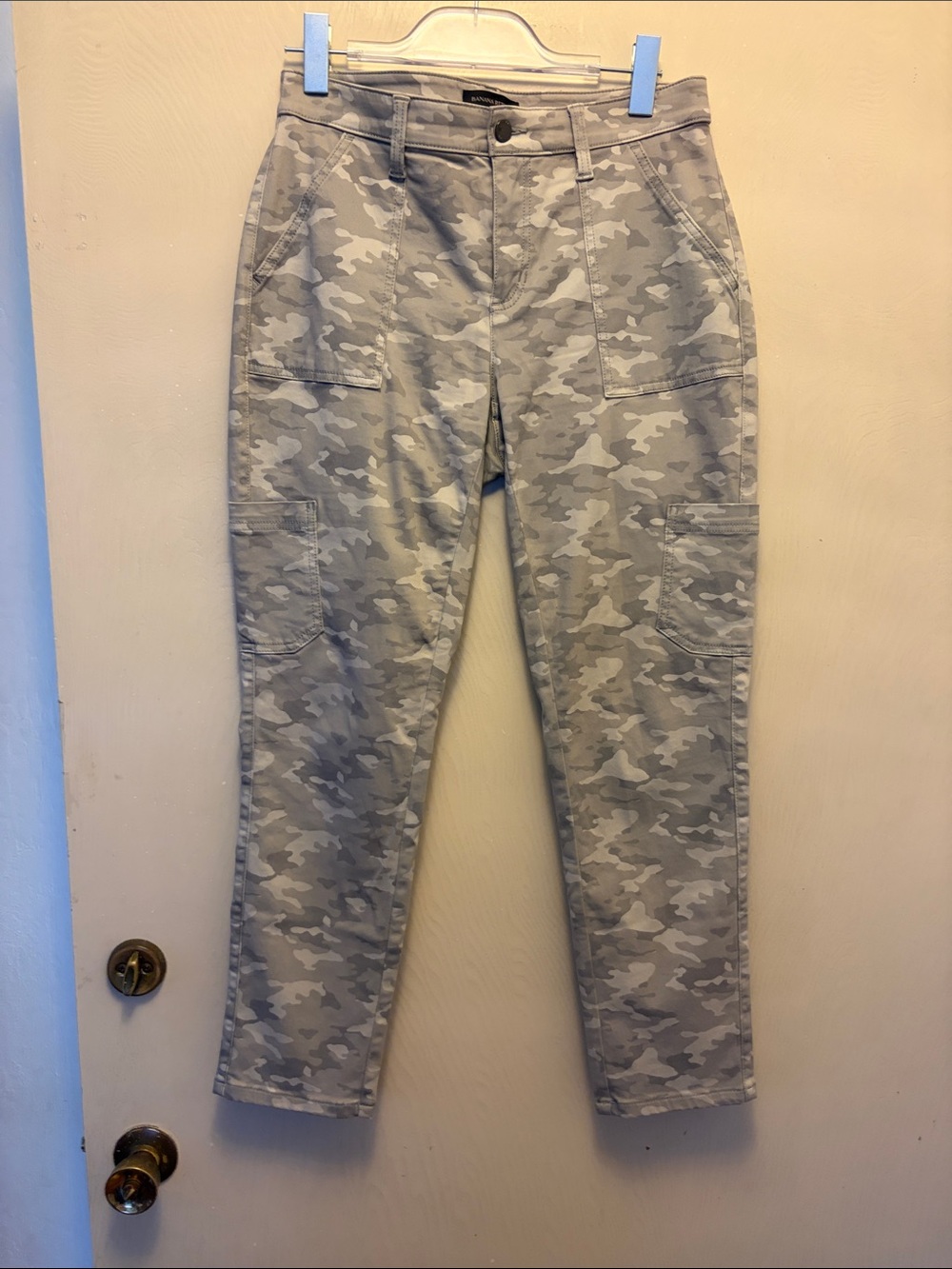Banana Republic Light Gray Camouflage Pants